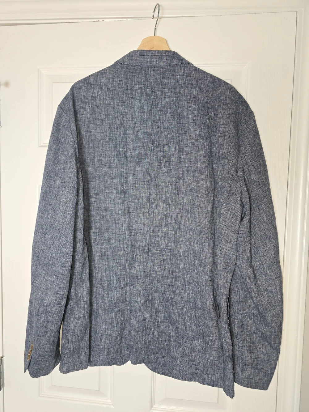 J. Crew Blue Textured Linen-Blend Sport Coat